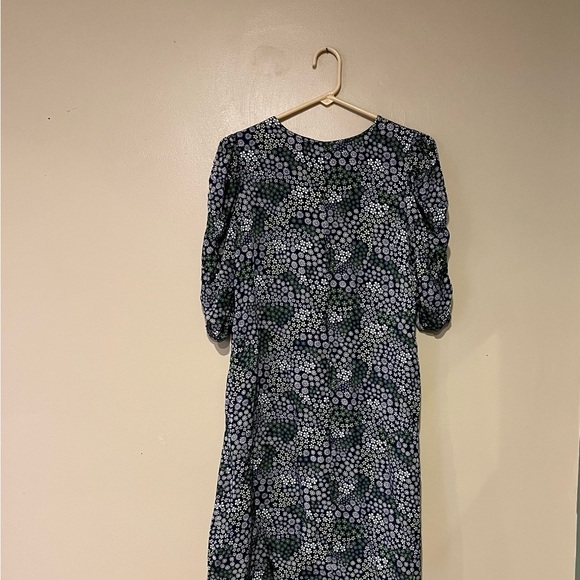 See By Chloe Floral Spring Shift Puff Short Sleeve Mini Dress Vacation Size 38/6 - Picture 10 of 13